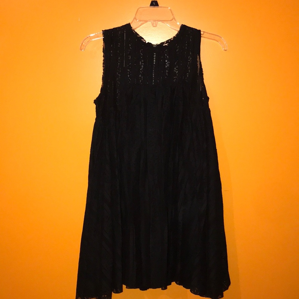 Free People Black Tent Dress XS NWOT